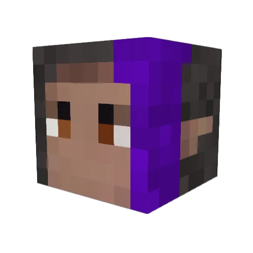 Nomalee242 Minecraft avatar head, 3D render