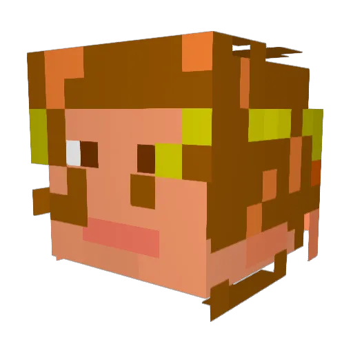 Nomaly44 Minecraft avatar head, 3D render