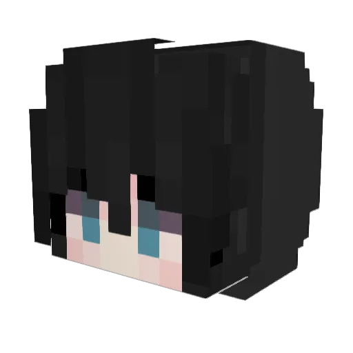 Noman0909 Minecraft avatar head, 3D render