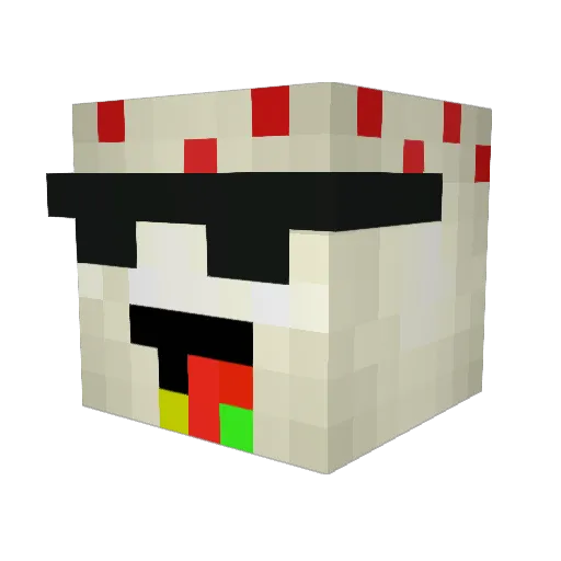 Noman20 Minecraft avatar head, 3D render