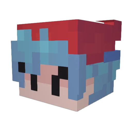 Nomaxim0 Minecraft avatar head, 3D render