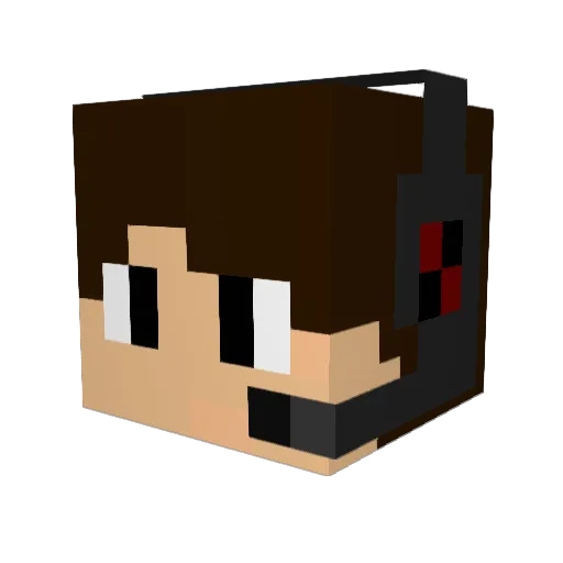 Nomekop21 Minecraft avatar head, 3D render