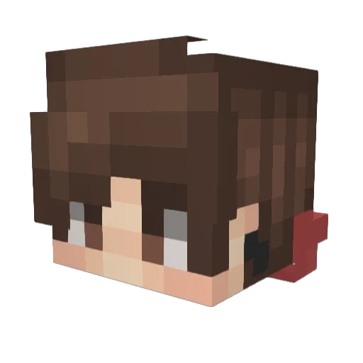 NomiOwO Minecraft avatar head, 3D render