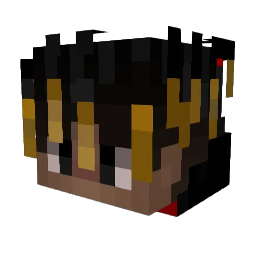Nomik10 Minecraft avatar head, 3D render