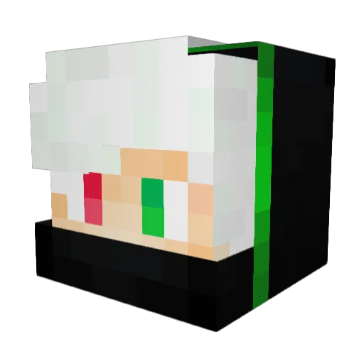 NomioOwn Minecraft avatar head, 3D render