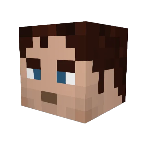 Nomisha04 Minecraft avatar head, 3D render