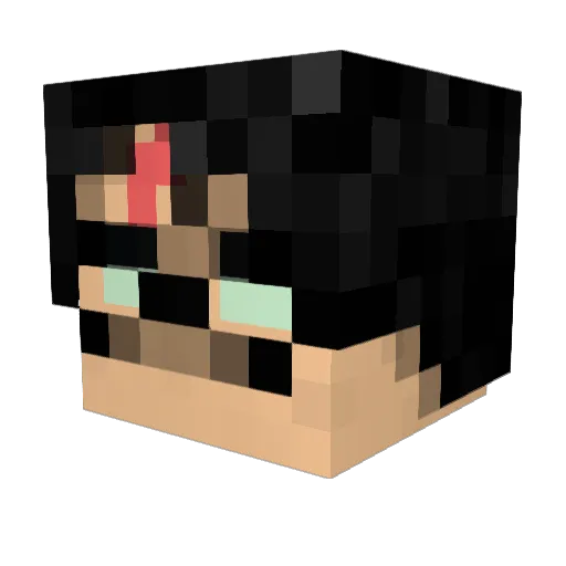 Nomix_ae Minecraft avatar head, 3D render