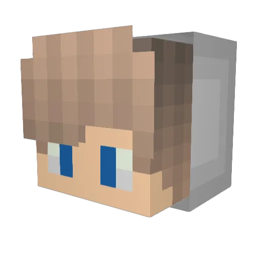 Nommis_ Minecraft avatar head, 3D render