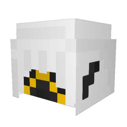 Nomota Minecraft avatar head, 3D render