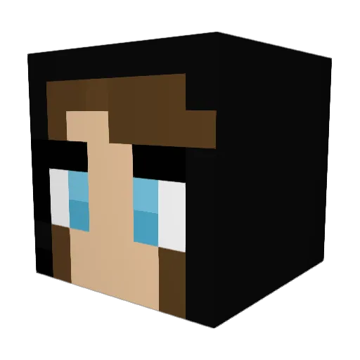 Noms420 Minecraft avatar head, 3D render