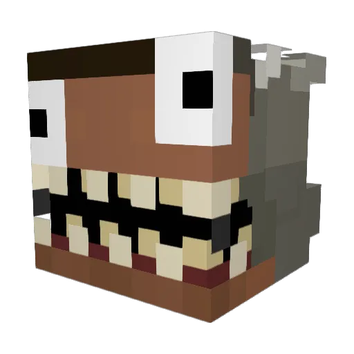 Nomy_Alcide Minecraft avatar head, 3D render