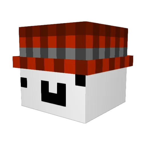 NonBabyBigboy Minecraft avatar head, 3D render