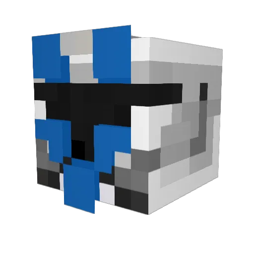 NonDarnoc Minecraft avatar head, 3D render