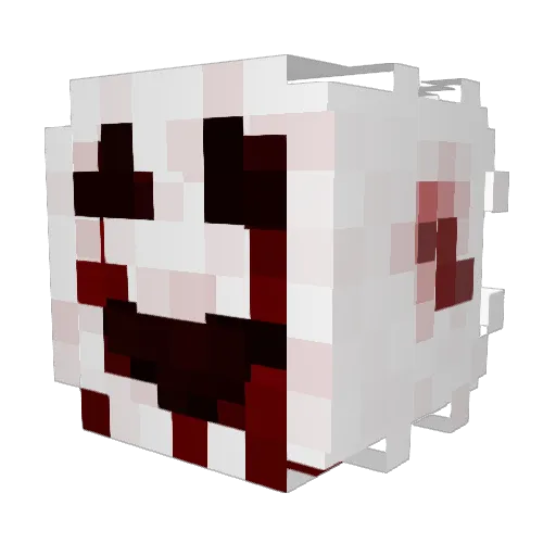NonExistentUser Minecraft avatar head, 3D render