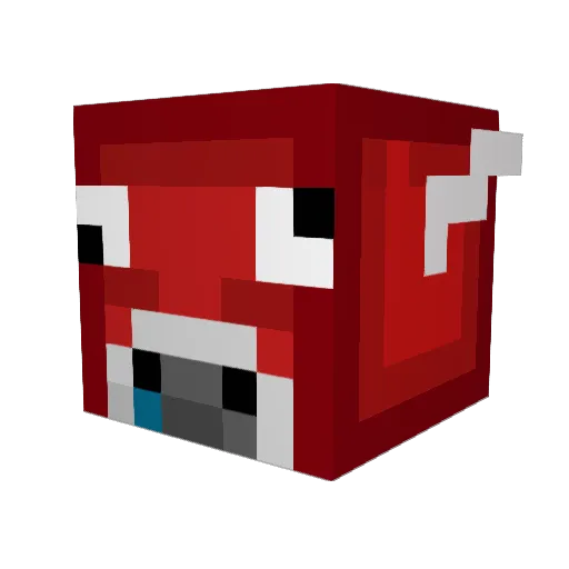 NonGummy Minecraft avatar head, 3D render