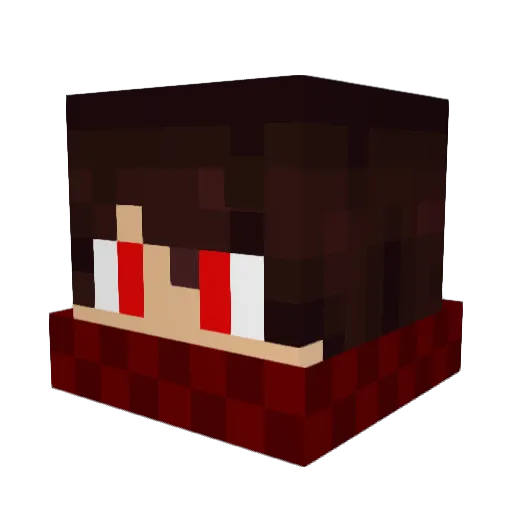 NonKanki Minecraft avatar head, 3D render