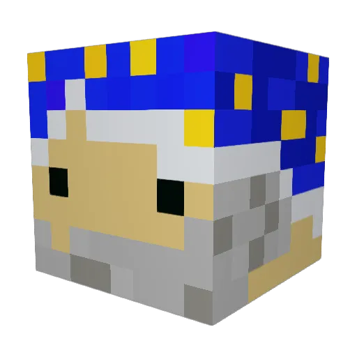 NonMajorNerd Minecraft avatar head, 3D render