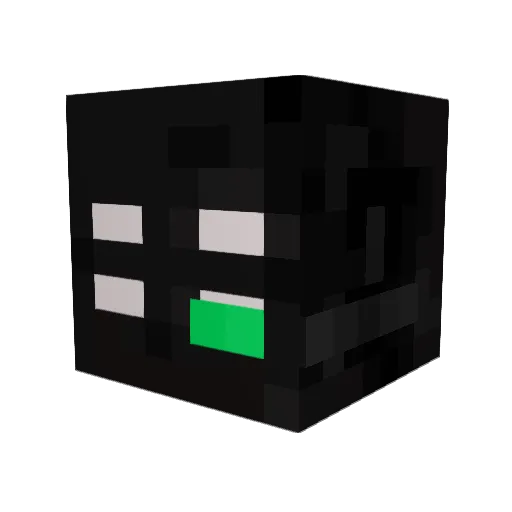 NonNameless Minecraft avatar head, 3D render
