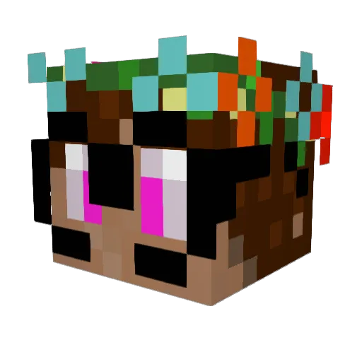 NonOfThosSkils Minecraft avatar head, 3D render