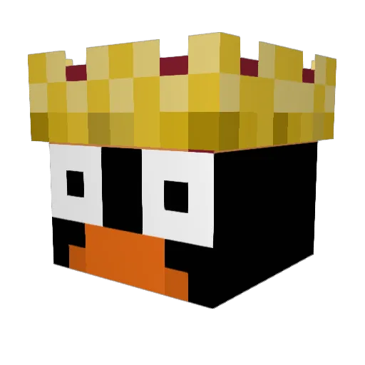 NonSonoGabbo Minecraft avatar head, 3D render