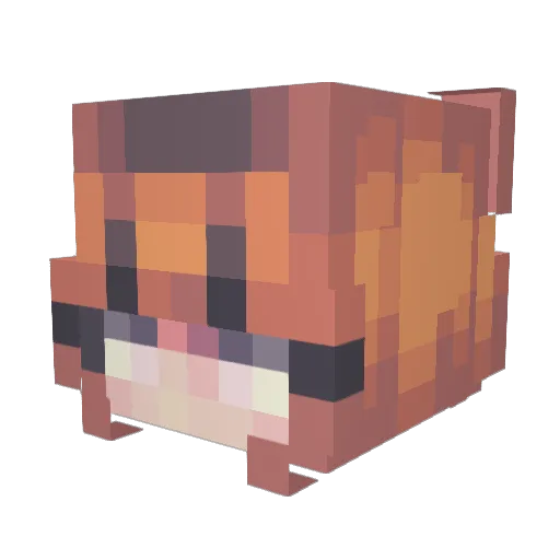NonTR5 Minecraft avatar head, 3D render