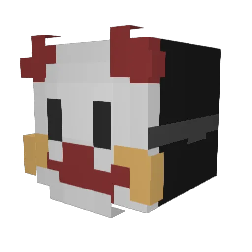 Noname0165 Minecraft avatar head, 3D render