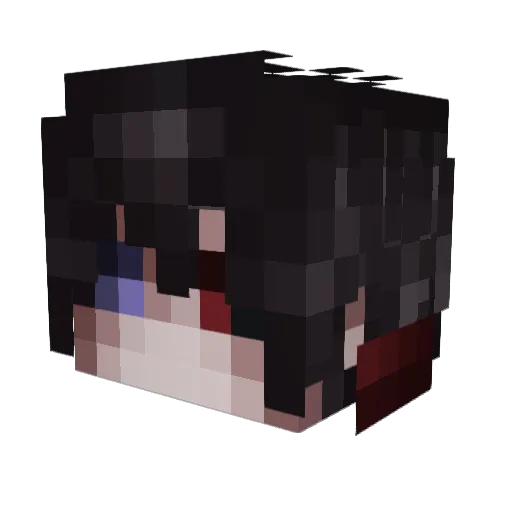Nonameisking Minecraft avatar head, 3D render