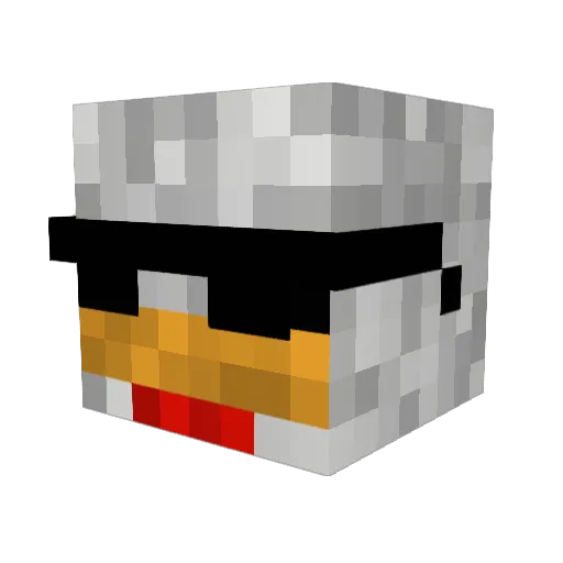 Nonamekiller123 Minecraft avatar head, 3D render