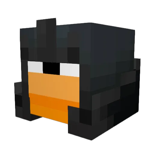 Noncesaurus Minecraft avatar head, 3D render