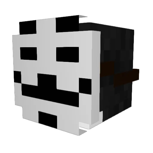 Nonchalant_Slyxx Minecraft avatar head, 3D render