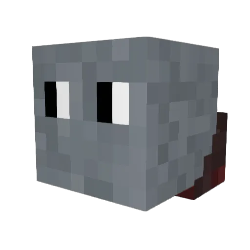 NoneSkillPvP Minecraft avatar head, 3D render