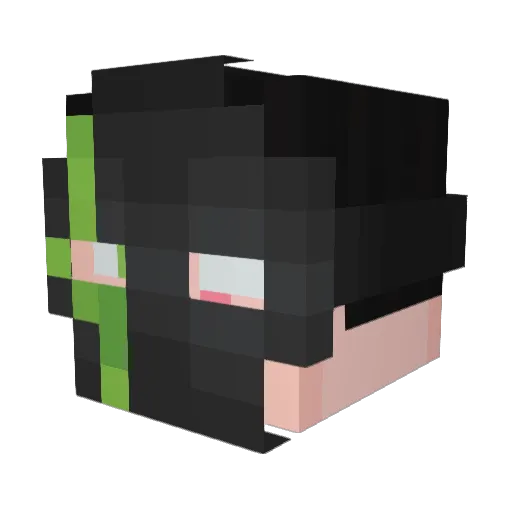 NoneSmiley Minecraft avatar head, 3D render