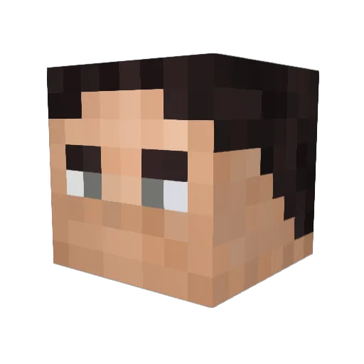 None_Arcadia Minecraft avatar head, 3D render