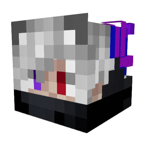 Nonensbu Minecraft avatar head, 3D render