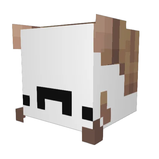 Nonesk Minecraft avatar head, 3D render