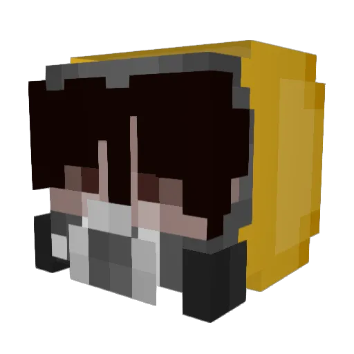 Nonesuch_ Minecraft avatar head, 3D render