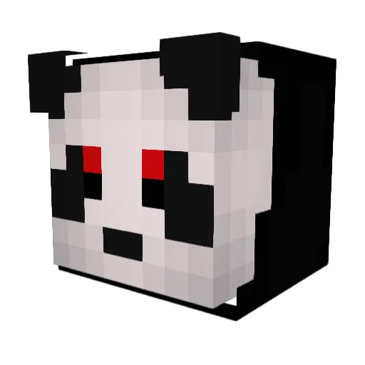 Nonexistentuous Minecraft avatar head, 3D render