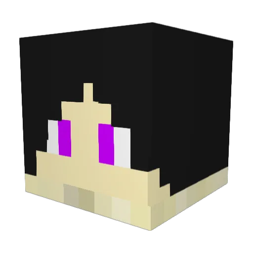 Nonexistly Minecraft avatar head, 3D render