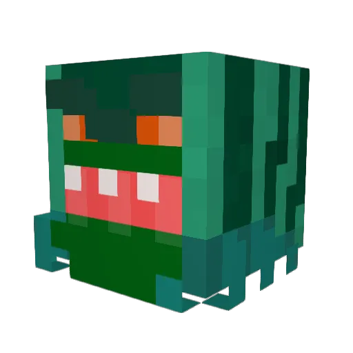 NongBook Minecraft avatar head, 3D render