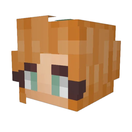 NongSomSomwang Minecraft avatar head, 3D render