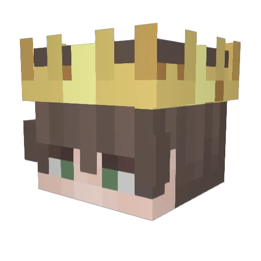 Nong_Tep Minecraft avatar head, 3D render
