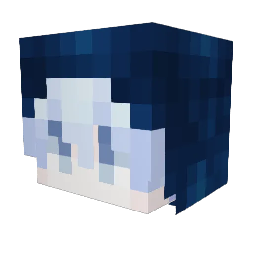 Noni045 Minecraft avatar head, 3D render