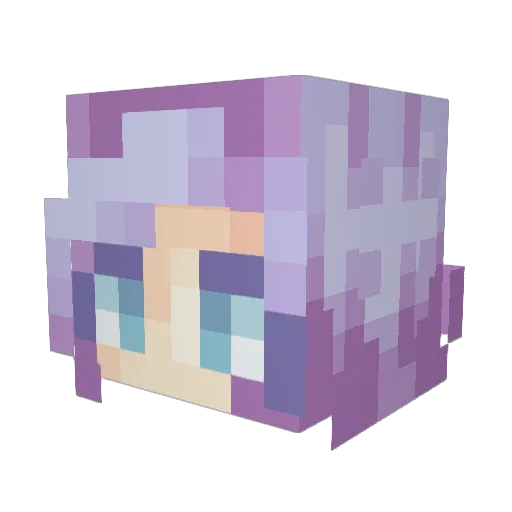 Noni05 Minecraft avatar head, 3D render