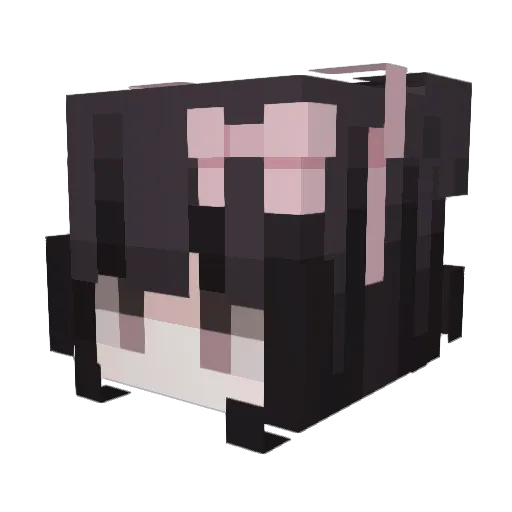 Noni8073 Minecraft avatar head, 3D render