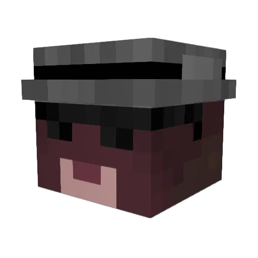 NoniNoners Minecraft avatar head, 3D render