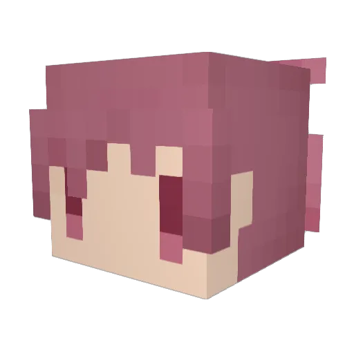 Nonka01 Minecraft avatar head, 3D render