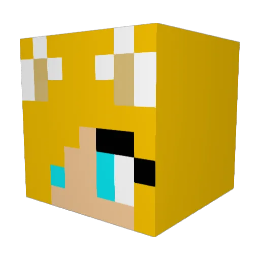 Nono1901 Minecraft avatar head, 3D render
