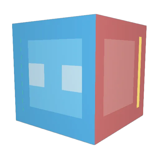 Nono51 Minecraft avatar head, 3D render