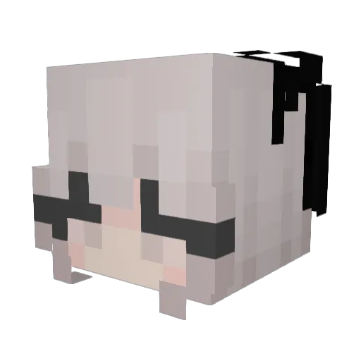 NonoRider Minecraft avatar head, 3D render