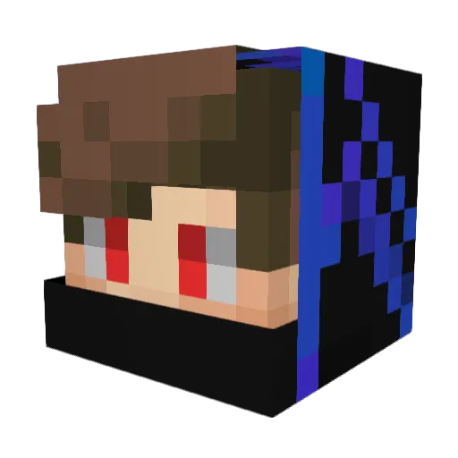 NonoScop_YT Minecraft avatar head, 3D render